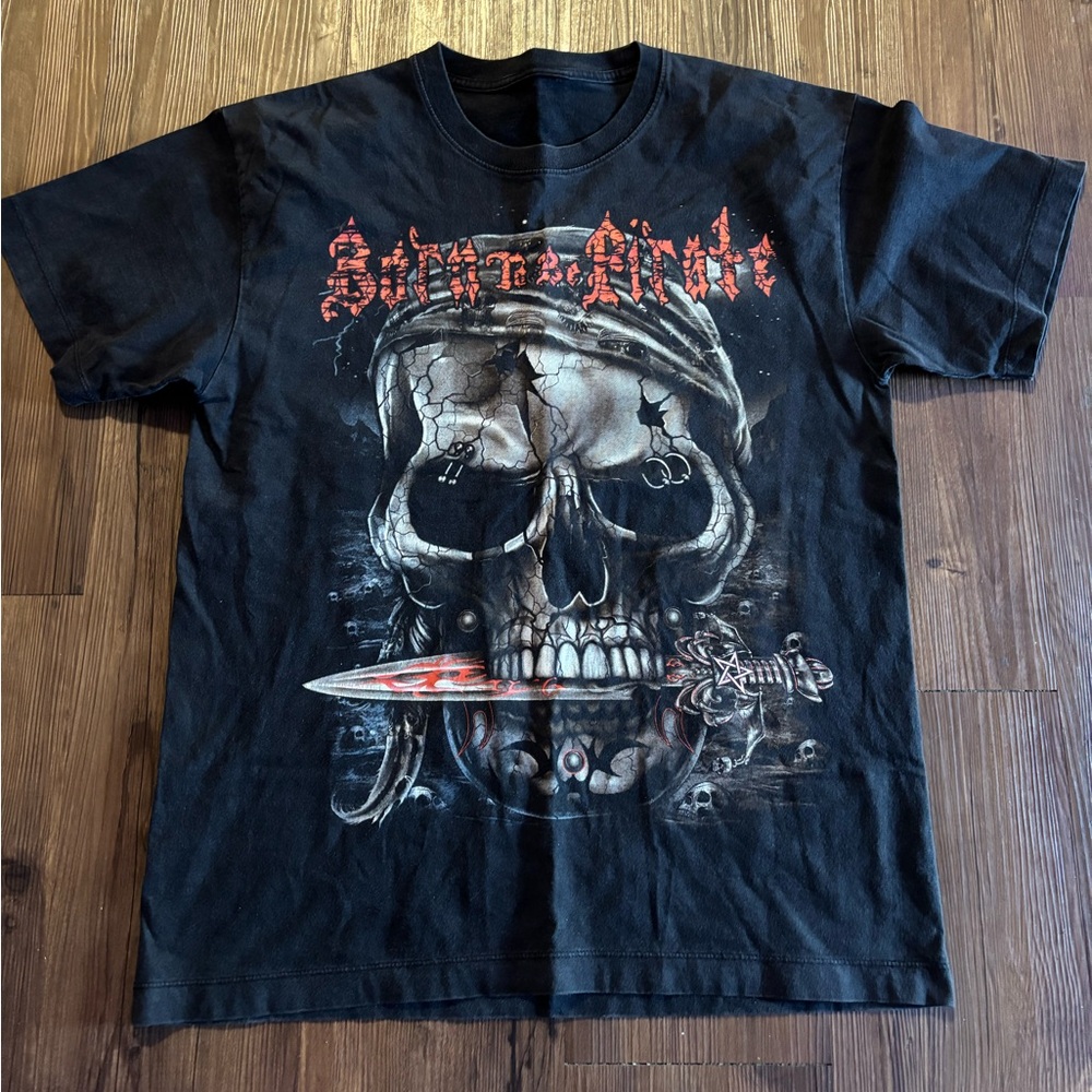 Y2K skull t shirt